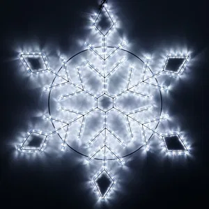 Фигура светодиодная ARD-SNOWFLAKE-M9-900x900-360LED White (230V, 22W) (Ardecoled, IP65, 1 год)