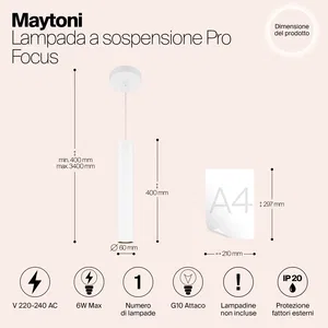 Подвесной светильник Maytoni MOD161PL-01W1