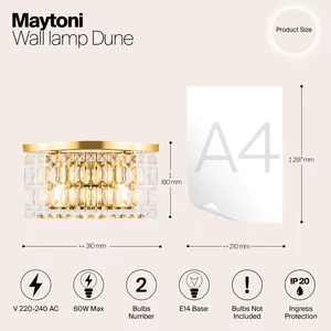 Настенный светильник (бра) Maytoni DIA005WL-02G