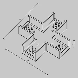 Комплектующие для систем освещения с токоведущими элементами Technical TRA160CT-11B