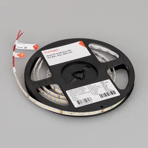 Лента RT-A160-8mm 24V Warm3500 (12 W/m, IP20, 2835, 5m) (Arlight, высок.эфф.150 лм/Вт)