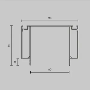 Профиль Technical ALM-11681-PL-B-2M
