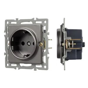 Механизм электрической розетки SCT-GP-MEU-PL-GR (250V, 16A) (Arlight, -)