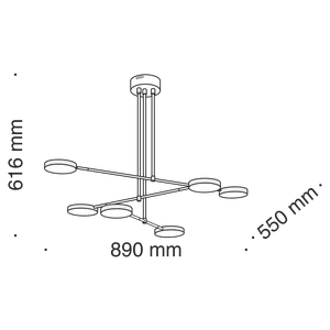 Подвесной светильник Maytoni MOD070PL-L38B3K