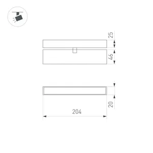 Светильник MAG-FLAT-FOLD-25-S200-6W Day4000 (WH, 100 deg, 24V) (Arlight, IP20 Металл, 5 лет)