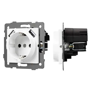 Механизм розетки с USB зарядкой SCT-MUAA-PL-WH-V (250V, 16A) (Arlight, -)