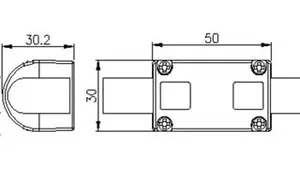 Соединитель прямой ARL-CLEAR-U15-Line (26x15mm) (Arlight, Металл)