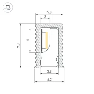 Профиль SL-MINI-6-H9-2000 ANOD OLIVE GREY (Arlight, Алюминий)
