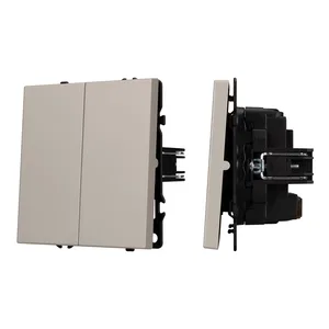 ARL NOBE Выключатель перекрёстный 2 кл софт-тач кашемир SWT-MKX2-SFPL-CA (250V, 10A) (Arlight, -)