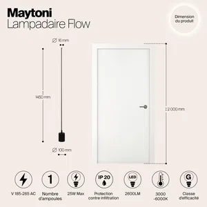Напольный светильник (торшер) Maytoni MOD147FL-L20BK1