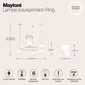 Подвесной светильник Maytoni MOD013PL-06W