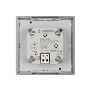 INTELLIGENT ARLIGHT Кнопочная панель DALI-201-23-1G-DIM-DT6-IN Silver (BUS, Frame) (IARL, IP20 Металл, 3 года)