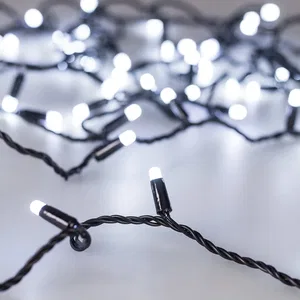 Светодиодная гирлянда ARD-STRING-CLASSIC-10000-BLACK-100LED-MILK-STD White (230V, 7W) (Ardecoled, IP65, 1 год)