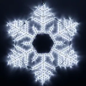 Фигура светодиодная ARD-SNOWFLAKE-M10-1000x900-504LED White (230V, 31W) (Ardecoled, IP65, 1 год)