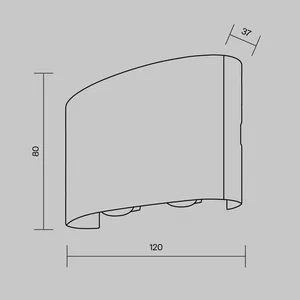 Архитектурная подсветка Outdoor O417WL-L4W3K