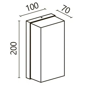 Уличный настенный светильник Outdoor O454WL-L10GF3K