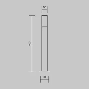 Ландшафтный светильник Outdoor O418FL-01B1