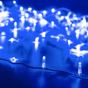 Светодиодная гирлянда ARD-STRING-CLASSIC-10000-CLEAR-100LED-FLASH BLUE (230V, 7W) (Ardecoled, IP65, 1 год)