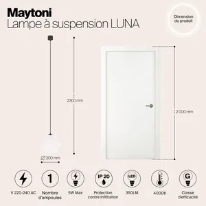 Подвесной светильник Maytoni P039PL-5W4K-20-B