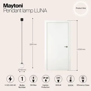 Подвесной светильник Maytoni P039PL-5W3K-10-B