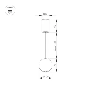 Светильник SP-ELEMENTA-ORB-R100-9W Day4000 (BK, 39 deg, 230V) (Arlight, IP40 Металл, 3 года)