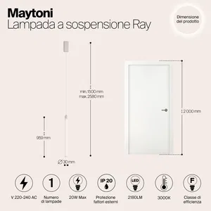 Подвесной светильник Maytoni P022PL-L20W3K