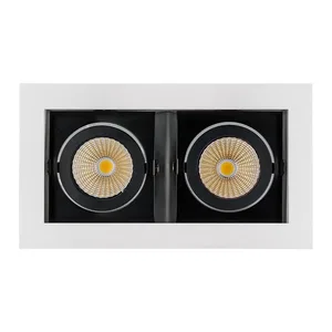 Светильник CL-KARDAN-S180x102-2x9W Warm (WH-BK, 38 deg) (Arlight, IP20 Металл, 3 года)