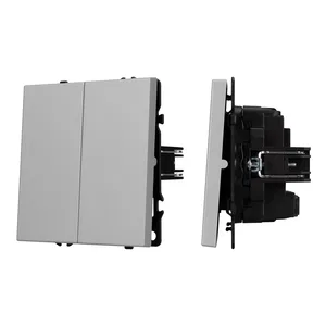 ARL NOBE Выключатель перекрёстный 2 кл софт-тач никель SWT-MKX2-SFPL-IS (250V, 10A) (Arlight, -)