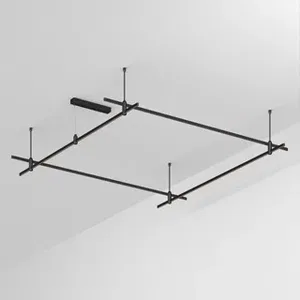 Основание ART-APRIORI-QUADRAT-ROD-400-2000x2000 (BK) (Arlight, IP20 Металл, 3 года)
