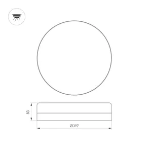 Светильник CL-SMURF-R400-30W Day4000-MIX (WH, 140 deg, 230V) (Arlight, IP40 Пластик, 3 года)