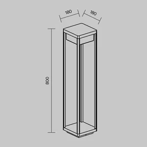Ландшафтный светильник Outdoor O021FL-L10B3K
