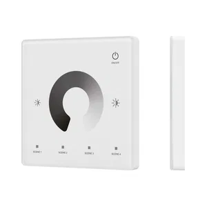 INTELLIGENT ARLIGHT Сенсорная панель SMART-RF-801-11-1G-4SC-DIM белый (3V, 2.4G) накладная (IARL, IP20 Пластик, 5 лет)