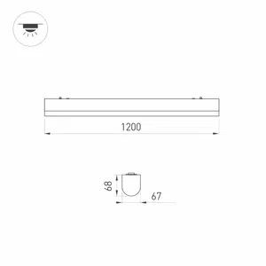 Светильник ALT-LARGO-EMERGENCY-1200-30W Day4000 (WH, 120 deg, 230V) (Arlight, IP65 Пластик, 3 года)