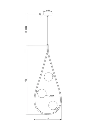 Люстра Freya FR4005PL-03B2
