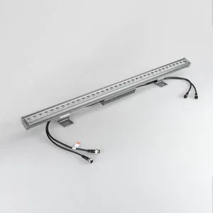 Светодиодный прожектор AR-LINE-1000L-36W-24V RGB (Grey, 30 deg, DMX512) (Arlight, Закрытый)