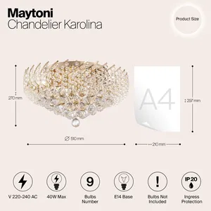 Потолочный светильник Maytoni DIA120-09-G