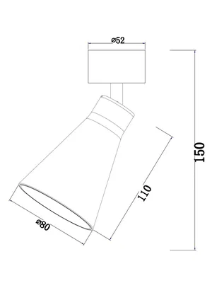 Потолочный светильник Technical C061CL-01MG