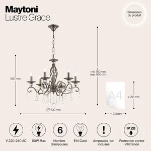 Подвесной светильник Maytoni RC247-PL-06-R