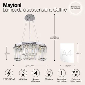 Подвесной светильник Maytoni MOD083PL-04CH