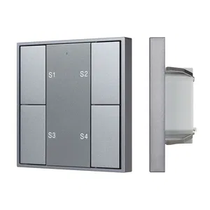 INTELLIGENT ARLIGHT Кнопочная панель DALI-201-23-1G-4SC-IN Silver (BUS, Frame) (IARL, IP20 Металл, 3 года)