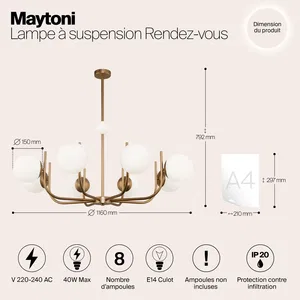 Подвесной светильник Maytoni MOD109PL-08BS
