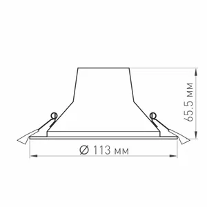 Светильник LTD-LEGEND-R115-10W Warm3000 (WH, 50 deg) (Arlight, IP20 Металл, 3 года)