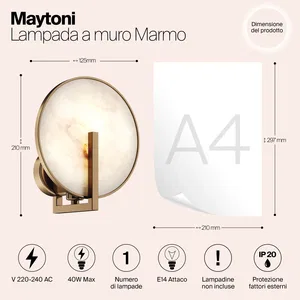 Настенный светильник (бра) Maytoni MOD099WL-01G2