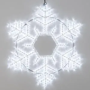 Фигура светодиодная ARD-SNOWFLAKE-M10-1000x900-504LED White (230V, 31W) (Ardecoled, IP65, 1 год)