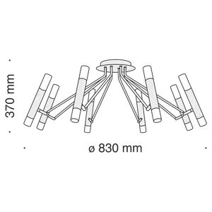 Потолочный светильник Maytoni MOD620CL-16B