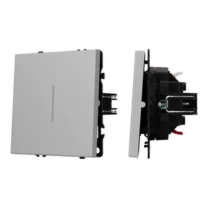ARL NOBE Выключатель 1 кл подсветка софт-тач никель SWT-MK01-SFPL-L-IS (250V, 10A) (Arlight, -)