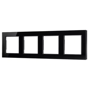Рамка стеклянная FRM-GLARE-GS-4-BK (Arlight, -)