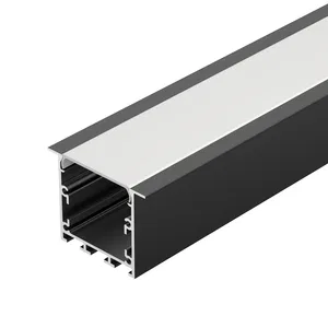 Профиль LINIA49-F-M-2000 BLACK (Arlight, Алюминий)
