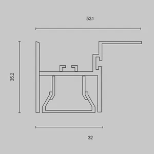 Профиль Led Strip ALM012S-2M