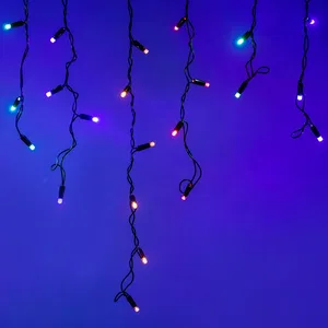 Светодиодная гирлянда ARD-EDGE-CLASSIC-2400x600-BLACK-88LED-LIVE RGB (230V, 6W) (Ardecoled, IP65, 1 год)